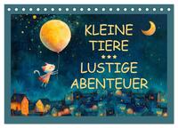 Kleine Tiere - Lustige Abenteuer (Tischkalender 2026 DIN A5 quer), CALVENDO Monatskalender