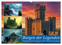 Burgen der Legenden (Wandkalender 2026 DIN A2 quer), CALVENDO Monatskalender