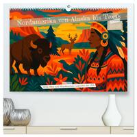 Nordamerika von Alaska bis Texas - Wild, Weit und Wunderschön (hochwertiger Premium Wandkalender 2026 DIN A2 quer), Kunstdruck in Hochglanz