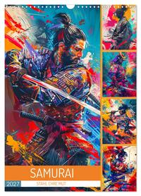 Samurai - Stahl Ehre Mut (Wandkalender 2027 DIN A3 hoch), CALVENDO Monatskalender