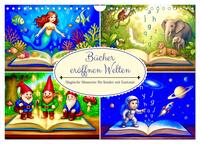 Bücher eröffnen Welten (Wandkalender 2027 DIN A4 quer), CALVENDO Monatskalender