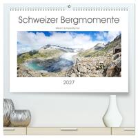 Schweizer Bergmomente (hochwertiger Premium Wandkalender 2027 DIN A2 quer), Kunstdruck in Hochglanz