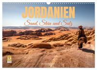 Jordanien Sand, Stein und Salz (Wandkalender 2027 DIN A3 quer), CALVENDO Monatskalender