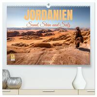 Jordanien Sand, Stein und Salz (hochwertiger Premium Wandkalender 2027 DIN A2 quer), Kunstdruck in Hochglanz