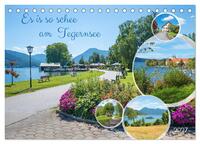 Es is so schee am Tegernsee (Tischkalender 2027 DIN A5 quer), CALVENDO Monatskalender