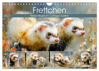 Frettchen. Kleine Wusel im Cottage-Garten (Wandkalender 2027 DIN A4 quer), CALVENDO Monatskalender