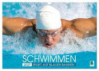 Schwimmen: Sport auf blauen Bahnen (Wandkalender 2027 DIN A3 quer), CALVENDO Monatskalender