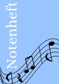 Notenheft: DIN A4 Notenlinienheft | 200 Seiten mit 12 Notenzeilen / Systeme pro Blatt | Papier 90g/m² | Musikheft mit Notenlinien