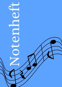 Notenheft: DIN A4 Notenlinienheft | 30 Seiten mit 12 Notenzeilen / Systeme pro Blatt | Papier 90g/m² | Musikheft mit Notenlinien