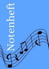 Notenheft: DIN A4 Notenlinienheft | 300 Seiten mit 12 Notenzeilen / Systeme pro Blatt | Papier 90g/m² | Musikheft mit Notenlinien