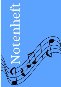 Notenheft: DIN A5 Notenlinienheft | 60 Seiten mit 12 Notenzeilen / Systeme pro Blatt | Papier 90g/m² | Musikheft mit Notenlinien
