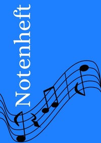 Notenheft: DIN A4 Notenlinienheft | 30 Seiten mit 12 Notenzeilen / Systeme pro Blatt | Papier 90g/m² | Musikheft mit Notenlinien