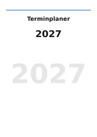 Terminplaner 2027 A5