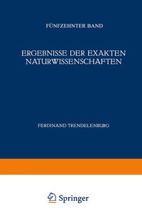 Ergebnisse der Exakten Naturwissenschaften