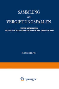 Sammlung von vergiftungsfällen