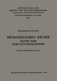 Bürgerliches Recht Recht der Schuldverhältnisse