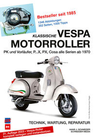 Klassische Vespa Motorroller