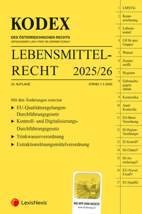 KODEX Lebensmittelrecht 2025 - inkl. App