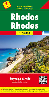 freytag & berndt Straßenkarte Rhodos 1:50.000