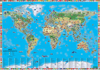 freytag & berndt Poster Weltkarte für Kinder 1:22 Mio.