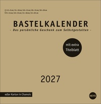 Premium-Bastelkalender gold groß 2027
