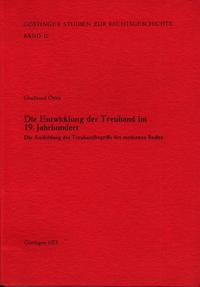 Die Entwicklung der Treuhand im 19. Jahrhundert