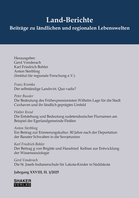 Land-Berichte. Beiträge zu ländlichen und regionalen Lebenswelten