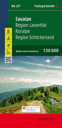 freytag & berndt Wanderkarte WK 237 Saualpe, Region Lavanttal - Koralpe - Region Schilcherland 1:50.000