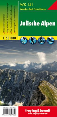 freytag & berndt Wanderkarte WK 141 Julische Alpen 1:50.000