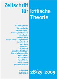 Zeitschrift für kritische Theorie / Zeitschrift für kritische Theorie, Heft 28/29 (2009)