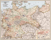 Deutsche Reichsbahn-Gesellschaft 1926 - Eisenbahn-Übersichtskarte