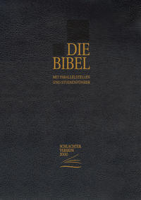 Schlachter 2000 Bibel - Standardausgabe (Kalbsleder, Goldschnitt, mit Reißverschluss, schwarz)