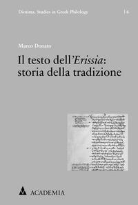 Il testo dell´Erissia: storia della tradizione
