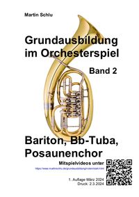 Grundausbildung im Orchesterspiel, Band 2, Baritonhorn in C / Posaunenchor, Band 2