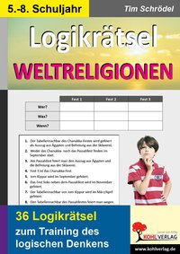 Logikrätsel Weltreligionen