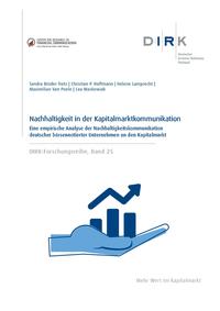 DIRK-Forschungsreihe: Nachhaltigkeit in der Kapitalmarktkommunikation