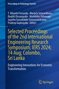 Selected Proceedings of the 2nd International Engineering Research Symposium; IERS 2024; 14 Aug; Colombo, Sri Lanka